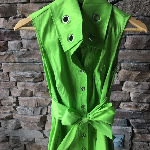 Frank Lyman Lime Green Dress - Picture 7 of 8
